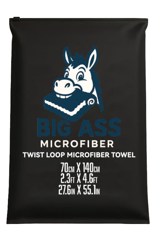 BIG ASS MICROFIBER – Premium Drying Towel (70 × 140 cm, 1200 GSM)